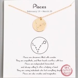 NEW✨ Pisces✨Gold constellation pendant necklace✨